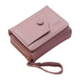 thumbnail image 1 of Sonducket Cartera de gran capacidad para mujer, cartera de piel sintética con exquisita artesanía, monedero para mujer, cartera de Pu Bolsas de mensajero y de hombro púrpura, 1 of 6