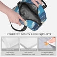 thumbnail image 3 of Uemuo Clear Sky Blue Cat Printed Lunch Bag Lunch Box Reusable Insulated Lunch Tote Bag, Leakproof Thermal Cooler Sack Food Handbags Case High Capacity, 3 of 5