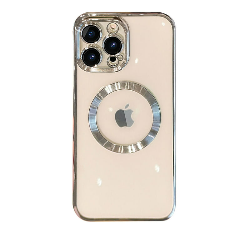For Apple iPhone 12 Pro Max Case Luxury Magsafe Clear Magnetic Plating Cover