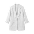 thumbnail image 7 of Women's Lightweight Blazer Open Front Textured Blazer Jacket Long Sleeve Work office Suit Coat with Pocket Fall Casual Outerwear White, 7 of 7
