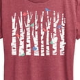 thumbnail image 3 of Instant Message - Trees And Birds - Women's Short Sleeve Graphic T-Shirt, 3 of 6