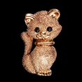 thumbnail image 4 of Broche De Gato Dorado Con De Imitación De Cristal Para Sombreros De Unisex Clips Damas Ramilletes Joyería De Navidad Hugo Cat Broche Pins Para Mujeres, 4 of 6