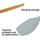 thumbnail image 2 of Toystoory Utensilios de cocina de silicona Mango de madera Seguro de mano Antiadherente Antióxido Utensilios de cocina portátiles Accesorios de Gris, Schaber Als Bilder zeigen, 2 of 6