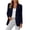 Navy, variant on qafoshin Blazers for Women Business Casual Open Front Button Suit Jackets Oversized Casual Long Sleeve Coat