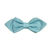 Turquoise and Red Silk Bow Tie by Paul Malone