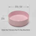 thumbnail image 4 of 15.7'' Round Vessel Sink, Bathroom Vessel Sinks, Bathroom Sinks Above Counter Porcelain Ceramic Vessel Vanity Sink Art Basin, Counter top Sink, Pink, 4 of 8