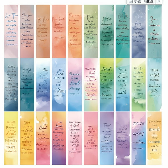 CCOCC 30 Pcs Bible Verse Bookmarks,Inspirational Scripture Christian Book Markers Religious Motivational Encouragement Flower Page Clips Presents for School Supplies