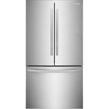 Frigidaire FRFN2823AS 36 inch French Door Refrigerator with 28.8 cu. ft. Capacity LED Lighting Glass Shelves Automatic Defrost Auto Close Freezer Drawer Door Ajar Alarm Ice Maker Energy Star Sabbath M