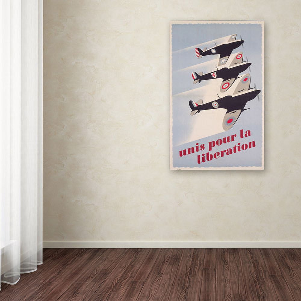 Trademark Fine Art "Propaganda Poster for Liberation" Canvas Art