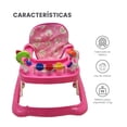 thumbnail image 4 of Andadera para Bebés The Baby Shop 3 niveles, económica con sonajas Rosa -, 4 of 7
