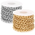 thumbnail image 1 of 2 Rolls of Colorfast Aluminum Chain Diy Light Chain Jewelry Making Chains For Crossbody Bag, 1 of 9