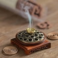 thumbnail image 4 of incense Burner Holder, Vintage Bedroom decor, Antiqued Metal, 1.5 in Height, Farmhouse Table decor, Table decorations for Party, Room decor Aesthetic, Wedding Table decorations, 1, 4 of 7