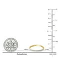 thumbnail image 5 of Dazzlingrock Collection 0.25 CT Round White Diamond Wedding Band for Her 14K Yellow Gold, Size 8.5, 5 of 6