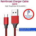 thumbnail image 4 of Yafe TC-5PK-Braided Red 10 ft Samsung Cable Nylon Braided, (USB C Cable), 4 of 5