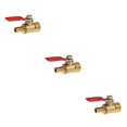 thumbnail image 3 of mmirethe Various Type Ball Valve Threaded Brass Ball Valve 3 interface 16mm 8mm Red 3Set, 3 of 6