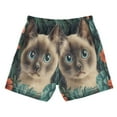 thumbnail image 7 of FORMRS Boys Swim Trunks Quick Dry Mesh Liner Boardshorts Sizes XS-XL, Flowers and Cat, 7 of 7