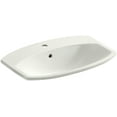 thumbnail image 1 of Kohler K-2351-1 Cimarron 20-3/8" Drop In Bathroom Sink - Dune, 1 of 6