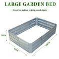 thumbnail image 5 of 4W Galvanized Raised Garden Bed 4x3x1ft-Outdoor Planter Box.Raised Garden Bed for Vegetables.（Original）, 5 of 7