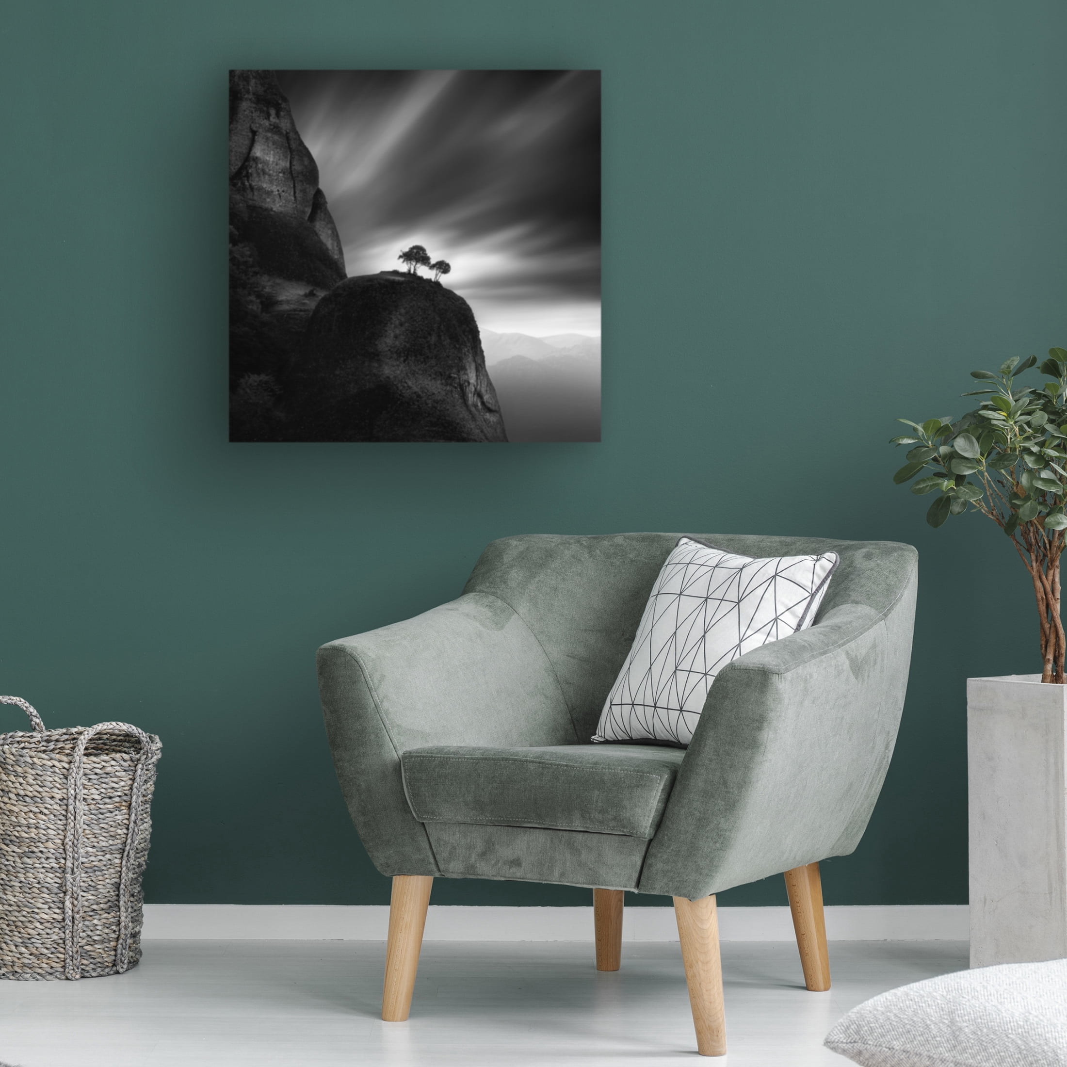 Canvas Wall Art - George Digalakis 'Meteora Impressions' Wall Art for Living Room, Bedroom, or Office D?cor by Trademark Fine Art - 14 x 14 Inches