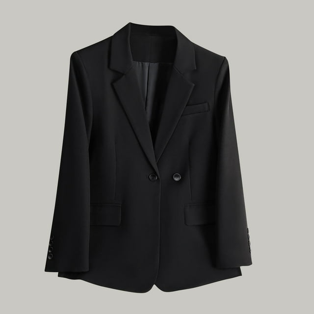 Soki Blazers pour Femmes Veste de Costume Décontractée à Manches Longues avec Revers et Poches