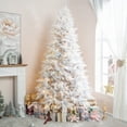 thumbnail image 4 of White Pre-Lit Christmas Trees with Full, Realistic Branch Tips & Warm Lights, Sizes from 4.5 to 9 ft, 4 of 16