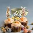 thumbnail image 5 of Easter Cupcake Toppers - Festive Decoration for Spring Baked Goods - Perfect for Easter Celebrations(Bunny & Eggs Design), 5 of 10