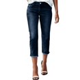 thumbnail image 4 of Vedolay Trousers Casual Womens High Waisted Stretchy Jeans Boyfriend Trendy Denim Pants,Dark Blue XL, 4 of 5