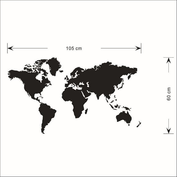 World Map Wall Decoration,World Map Puzzle Wall Background,Brown