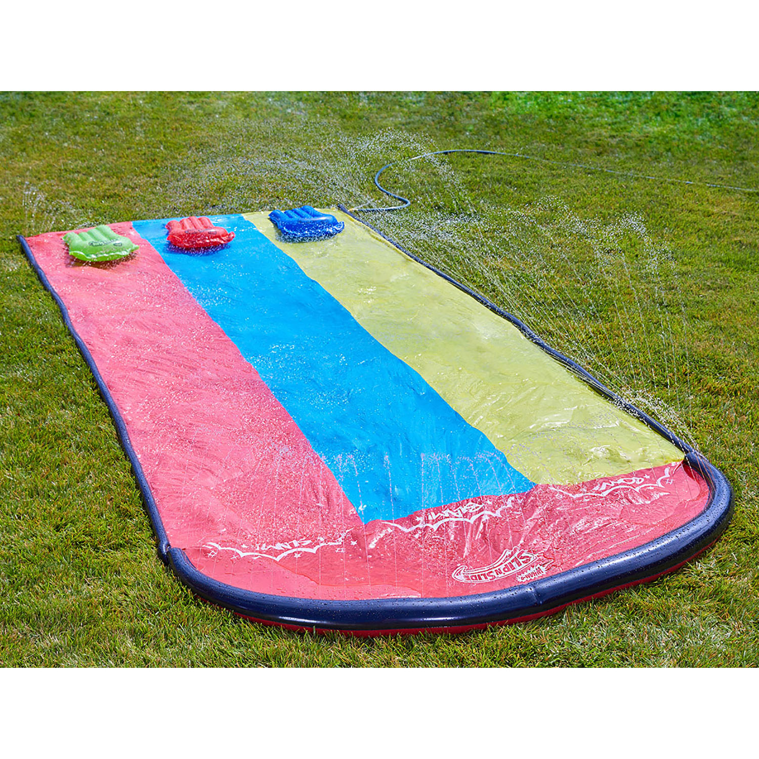 Wham-O Hydroplane 16 Foot Lawn Kid's Triple Lane Water Slide with Splash Zone - image 5 of 5