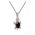 thumbnail image 1 of Openpig Collier Bijou Tortue Pierre de Naissance pour Femmes Bleu Joli Processé, 1 of 1