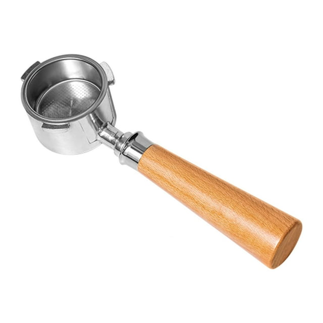 Portafiltro sin fondo de 51 mm, práctico para amantes del café, restaurantes y hogares. Madera