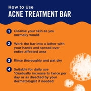 PanOxyl Acne Treatment Bar, Max Strength 10% Benzoyl Peroxide, 4 oz