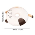 thumbnail image 2 of SIYTUAU Foam Round Seat Cushion For Students Office Work Zipper Design For Easy Washing Comfortable Chair Pad, 2 of 7