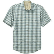 Big Men's Plaid Chambray Shirt