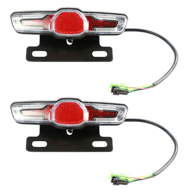 2X Electric Bike 5 Led Rear Light Electric Bicycle E-Bike Light,2x electric bicycle taillight,red