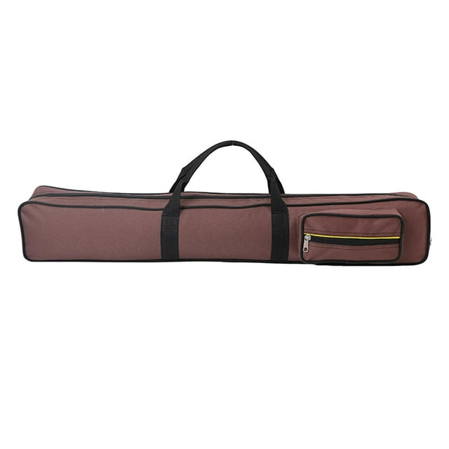 Baohd Pool Cue Case Anti Scratch 1/2 Pool Black Cue Snooker Storage Cue Pouch Bag Pool Coffee