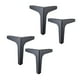 thumbnail image 1 of Patas para muebles Riwesomey 4 piezas Triangular Negro 17cm, 1 of 6