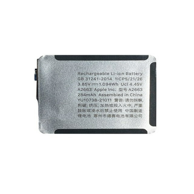 Batterie Li-ion de Remplacement A2663 284 mAh pour Apple Watch Series 7 41MM / iWatch Series 7 41MM