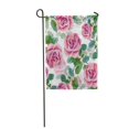 thumbnail image 1 of JSDART Pattern Seamless Background with Roses Watercolor Painting Vector Illustration Flower Garden Flag Decorative Flag House Banner 12x18 inch, 1 of 1