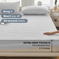 thumbnail image 5 of Lavish Cover Ultra Soft Waterproof Fitted Sheet, Washable Mattress Cover for Home, Hotel(Twin, Black), 5 of 9