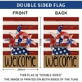 thumbnail image 2 of Mloabuc Patriotic Watercolor Stripes Windmill Freedom House Flag Double Sided, 4th of July Memorial Day Independence Day Yard Outdoor Decoration 28x40 Inch, 2 of 5