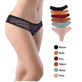 thumbnail image 1 of Set De 6 Tangas Encaje Colores Varios Sexybox Mod. 12933 SexyBox Tanga 12933, 1 of 8