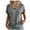 Gray, variant on Patlollav Womens Tshirts Under $10, Tunic Tops for Women Loose Casual Short Sleeve V-Neck Solid Casual Blouse T-Shirt