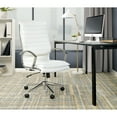 thumbnail image 4 of Office Star Products High Back Manager's Faux Leather Chair in White with Chrome Base, 4 of 5