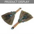 thumbnail image 2 of 12-inch Witch Altar Broom Handmade Crystal Pendant Mane- Broom for Majic- Ceremony Halloween Broom & Wiccan Ceremon, 2 of 4