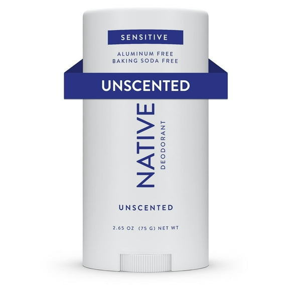 Native Sensitive Deodorant Contains Naturally Derived Ingredients, 72-Hour Odor Control, Deodorant for Women and Men, Aluminum Free with Baking Soda, Soda Oil