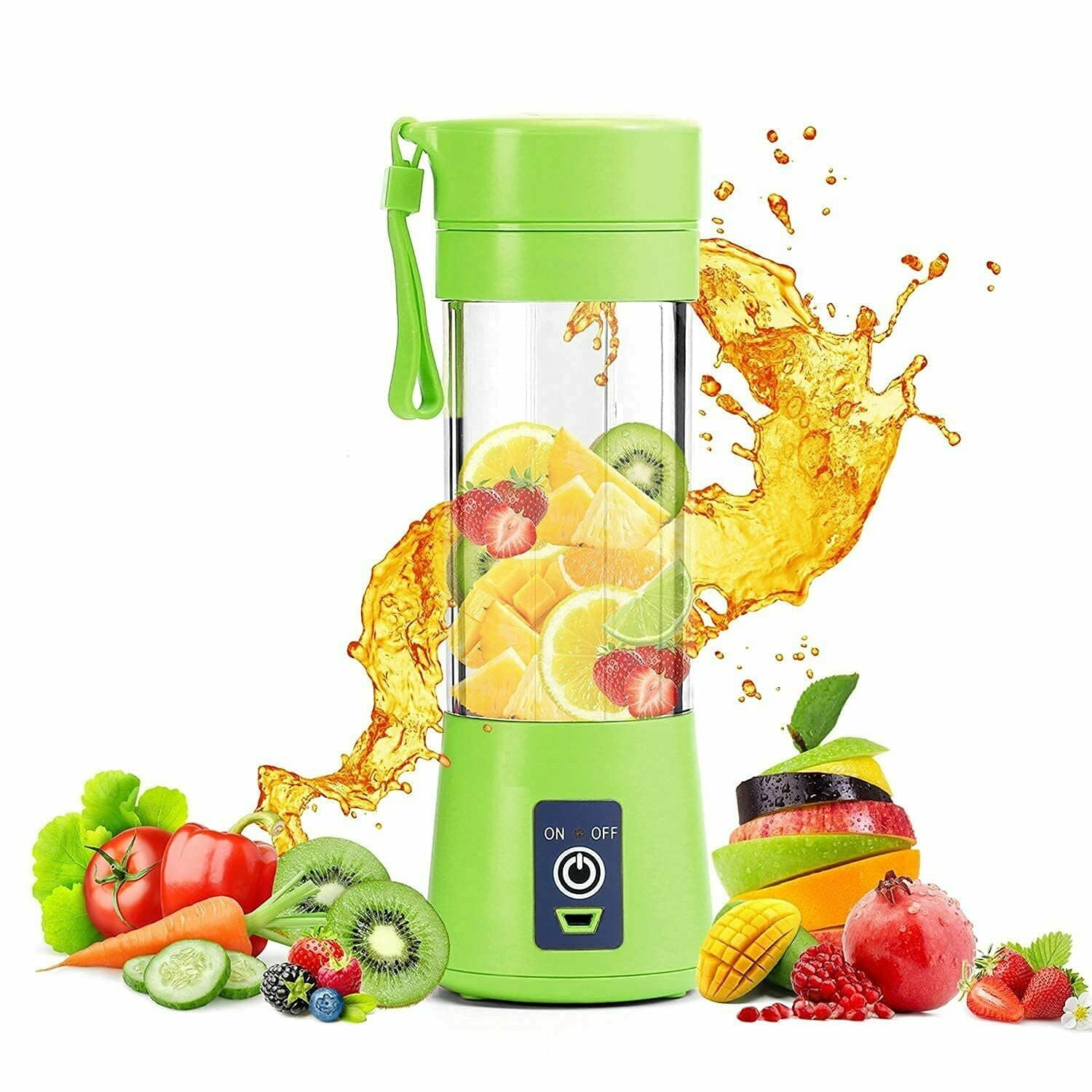 Personal Size Blender USB Rechargeable for Smoothies and Shakes Mini Jucier Cup Strong Power Cordless Blenders Fruit Mixer for Home Outdoor Picnic Travel Gym,with BPA Free Portable Blender 300ml 