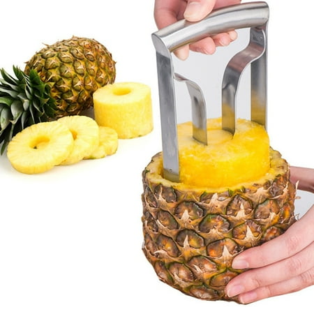 

Stainless Steel Fruit Pineapple Cutter Peeler Corer Slicer Easy Kitchen Tool