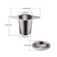 thumbnail image 3 of Up to 50% off ! TopLLC Steel Tea Infuser,Universal Basket For Steeping Loose Leaf Tea,The Universal Infuser - For Loose Leaf Tea Or Coffee on Clearance, 3 of 9