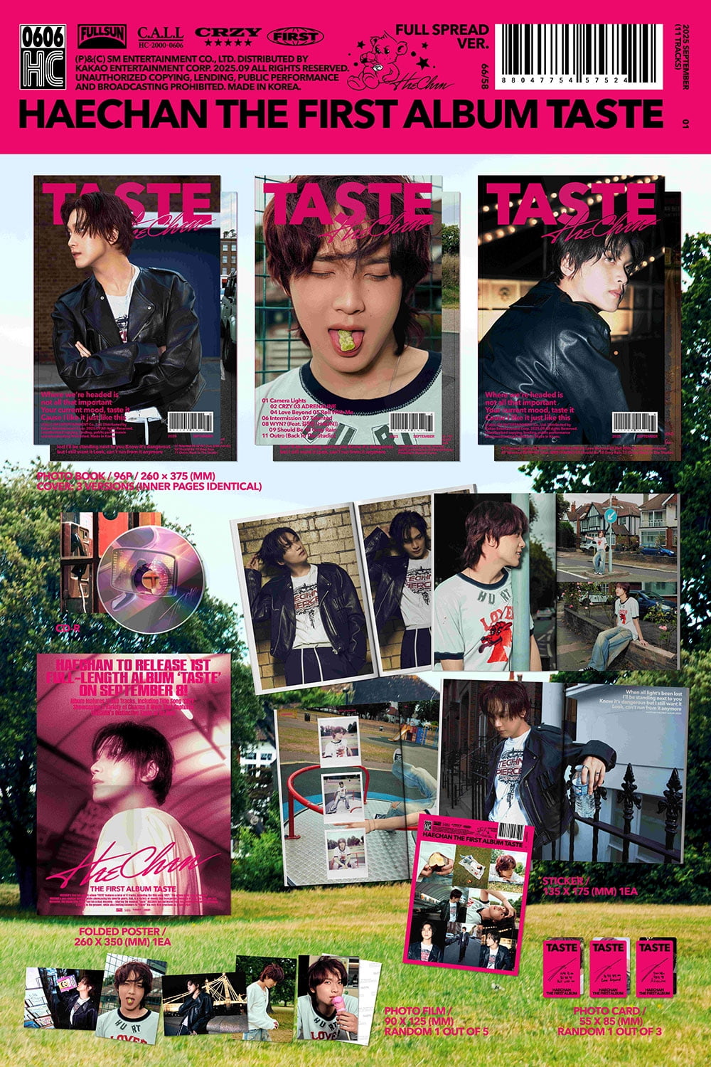 HAECHAN - [TASTE] 1st Album FULL SPREAD B Version - Walmart.com
